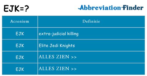 ejk meaning